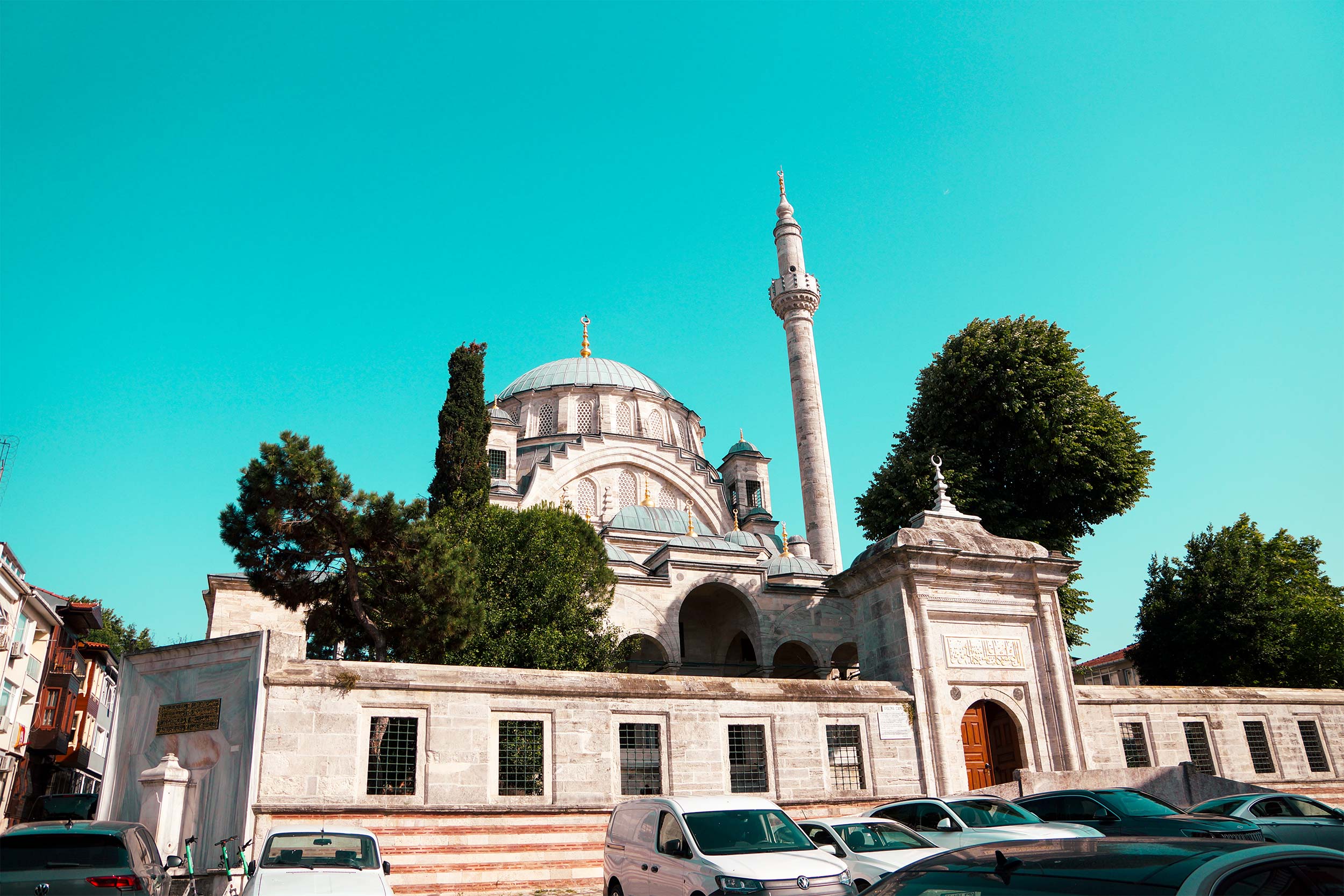 General view of the Ayazma Mosque in Istanbul