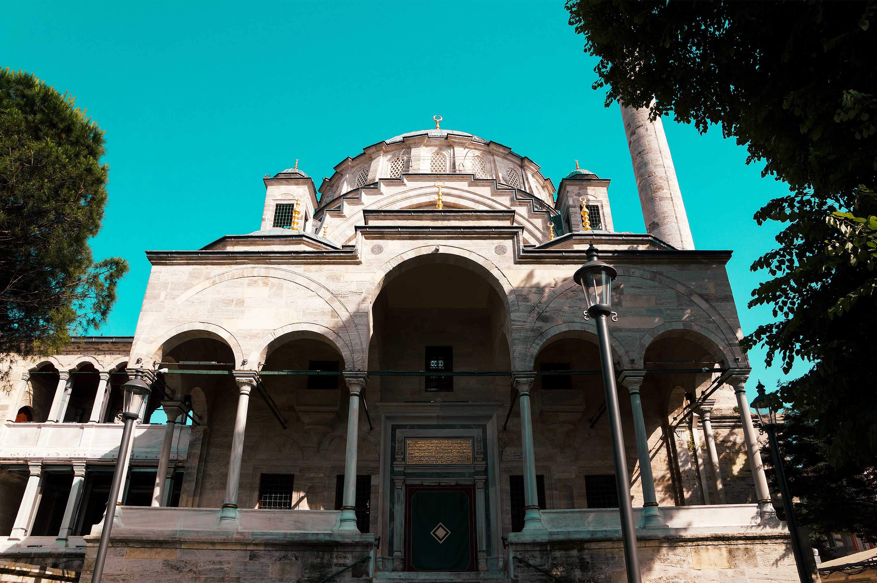 Front elevation of the Ayazma Mosque, Istanbul