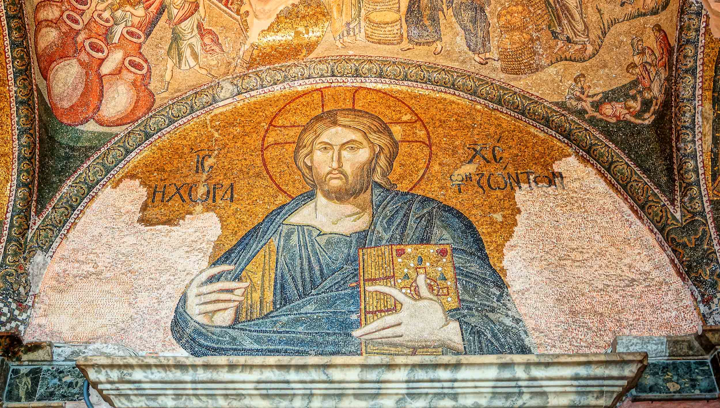 Mosaic in the Chora Church in Istanbul