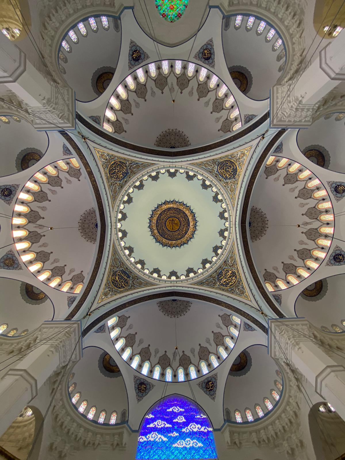 Interior of the Camlica Mosque in Istanbul