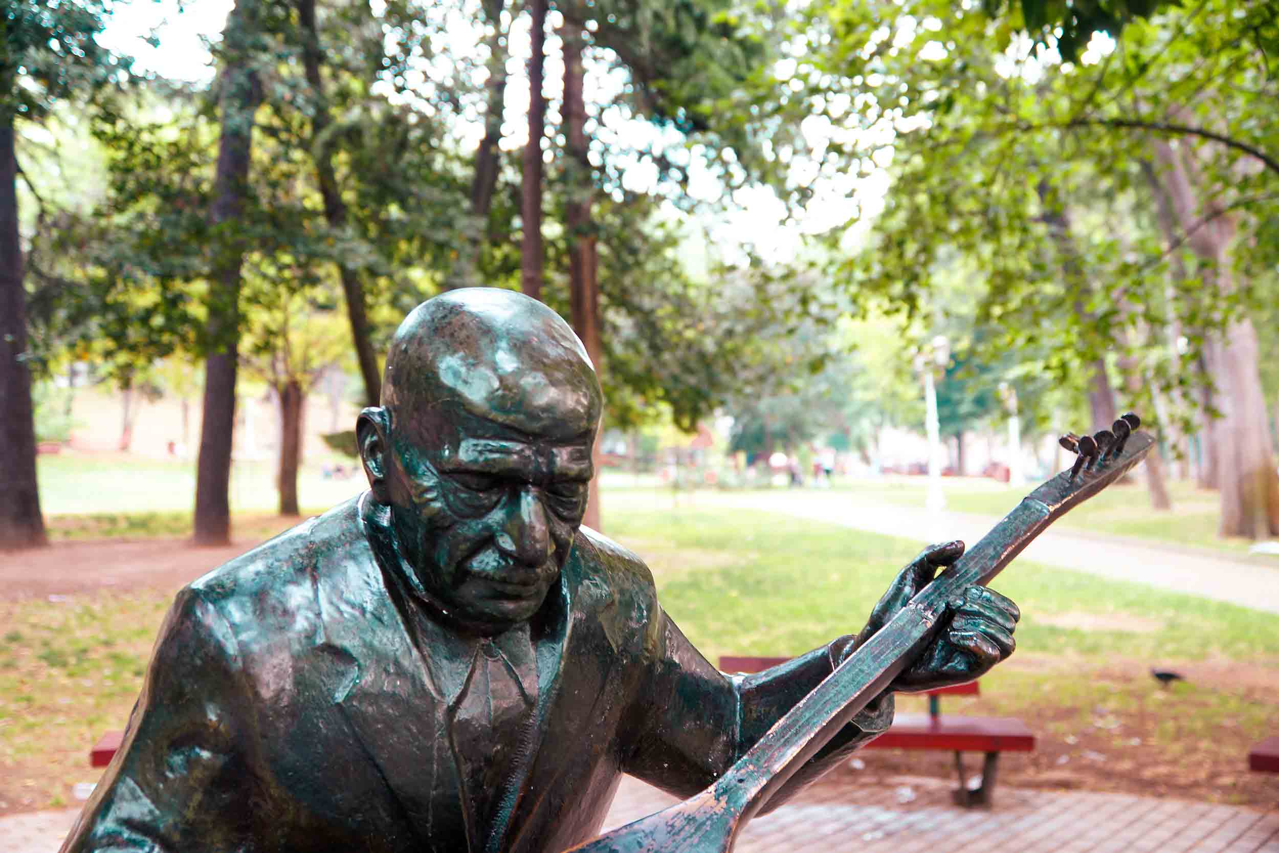 Small statue in the Gülhane Park in Istanbul