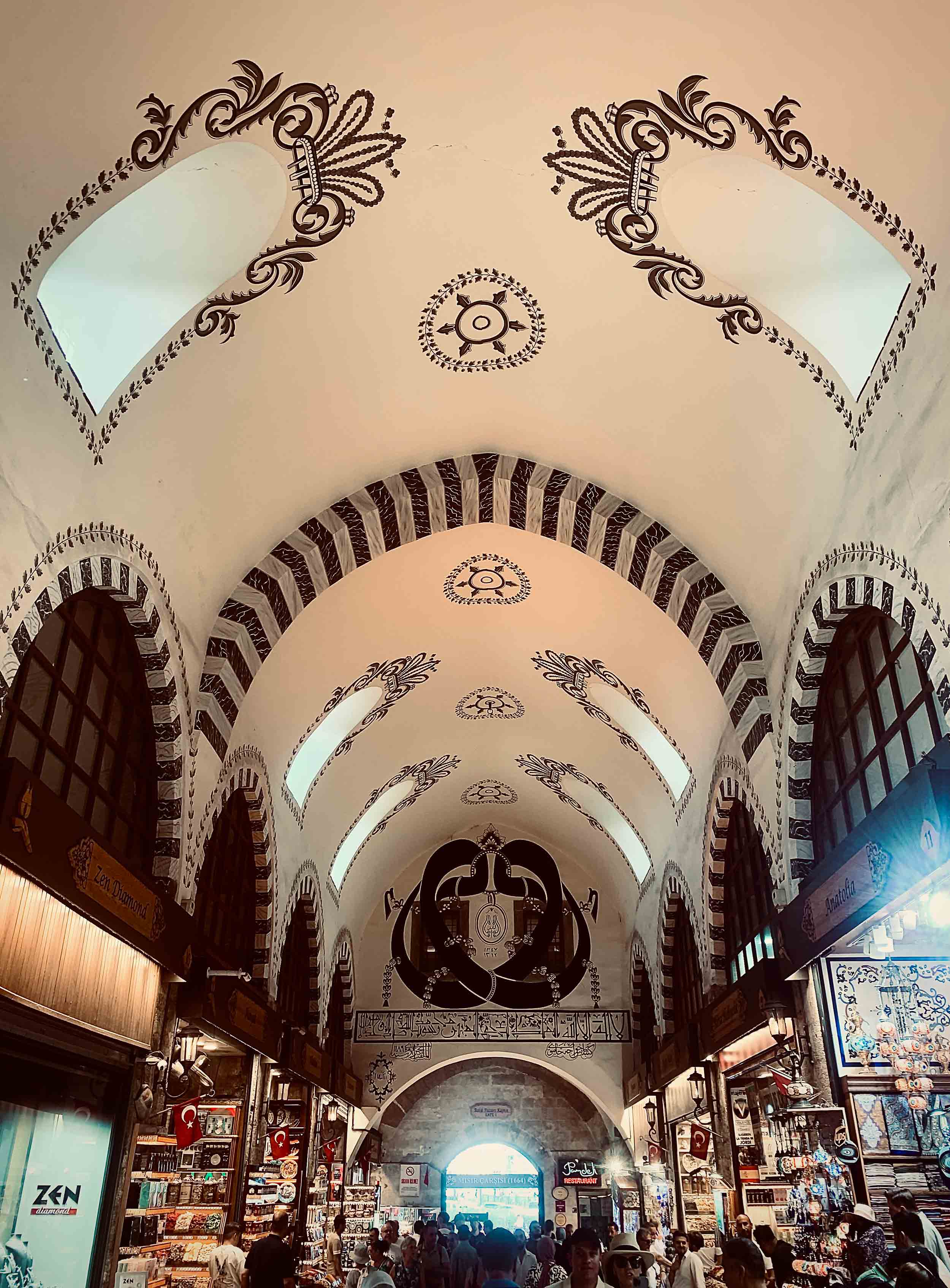Ceiling of the Spice Bazaar in Istanbul