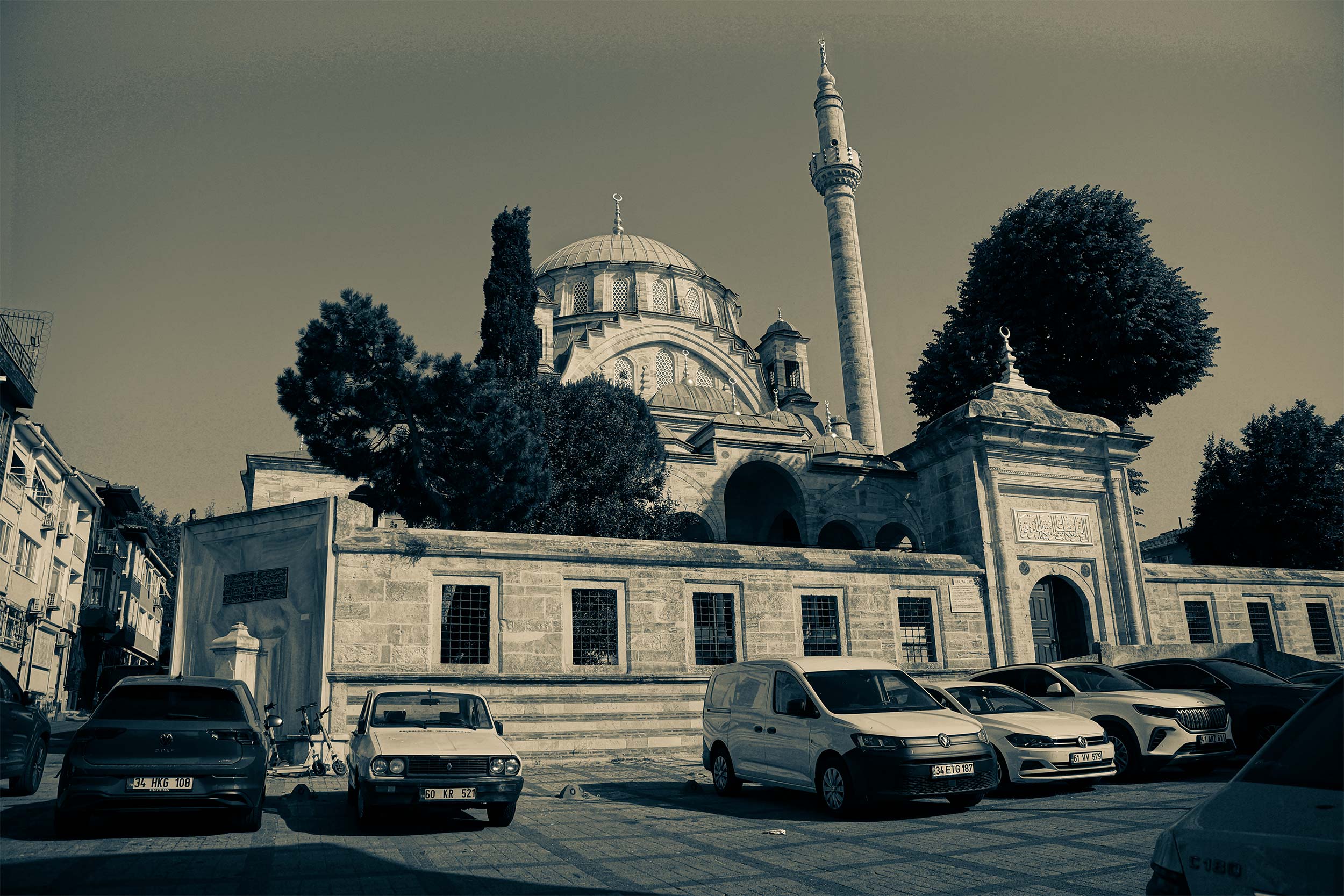 General view of the Ayazma Mosque in Istanbul