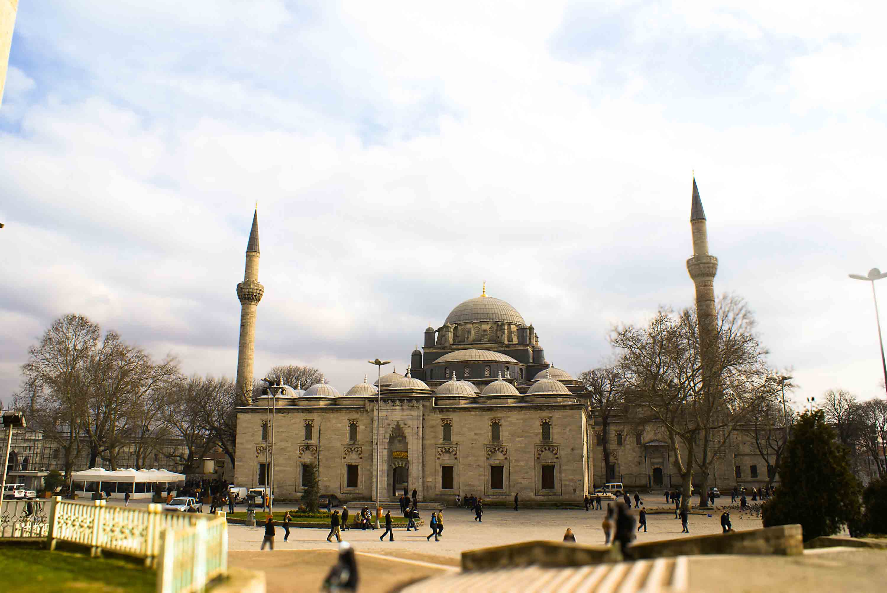General view of the Bayezid Mosque in Istanbul