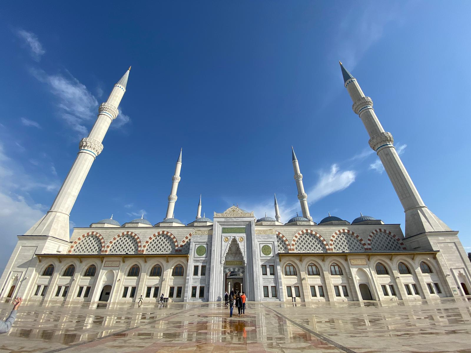Exterior of the Camlica Mosque in Istanbul