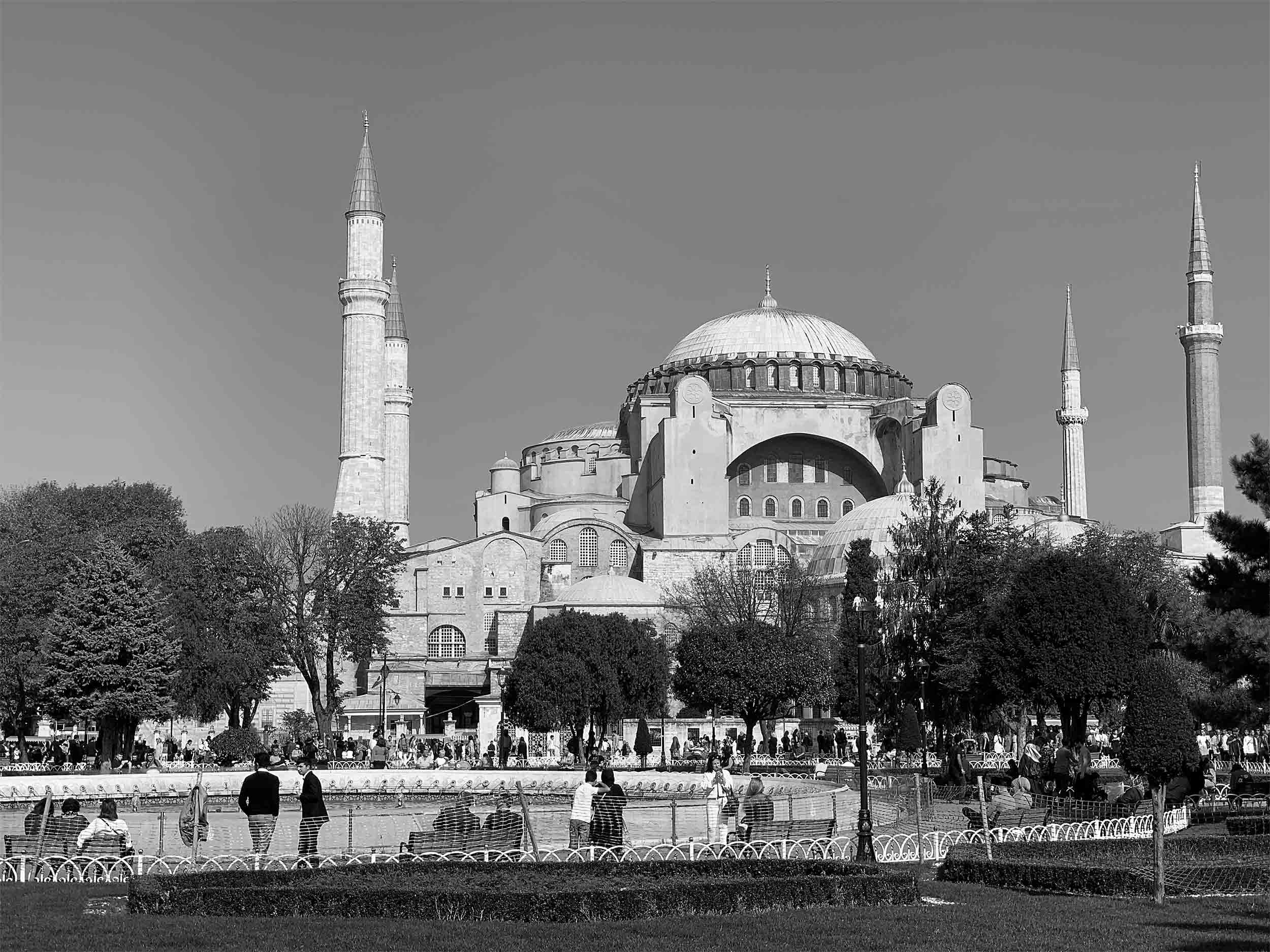 General view of the Hagia Sophia in Istanbul