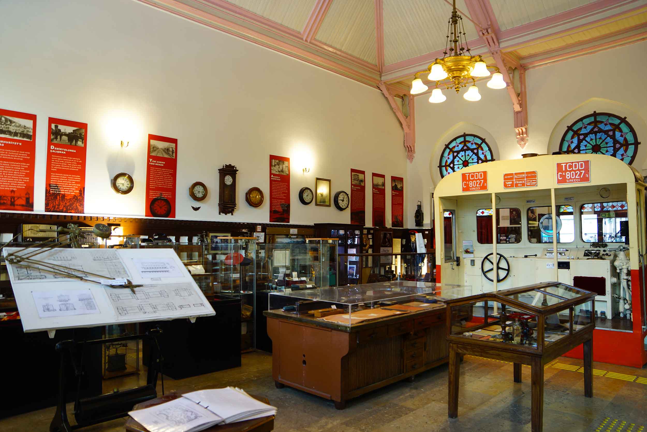 Interior of the Istanbul Railway Museum