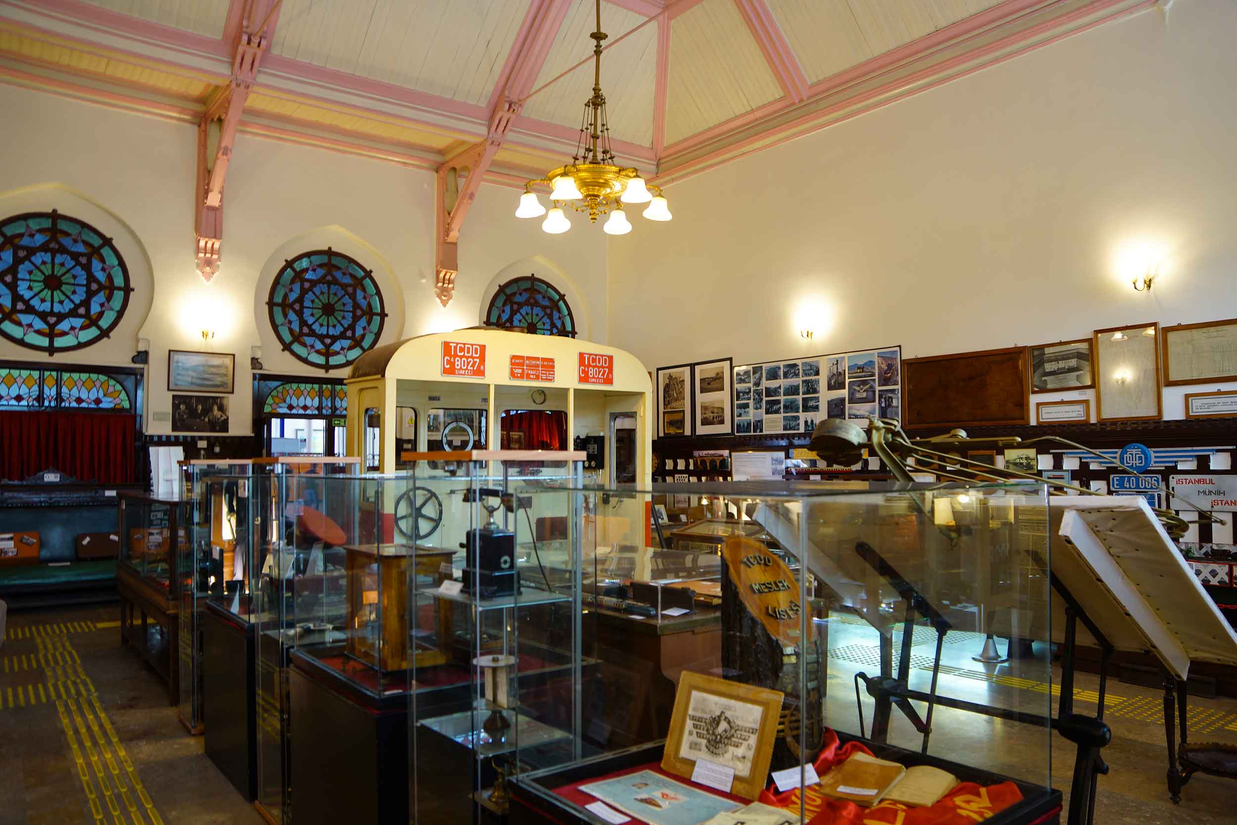 Interior of the Istanbul Railway Museum