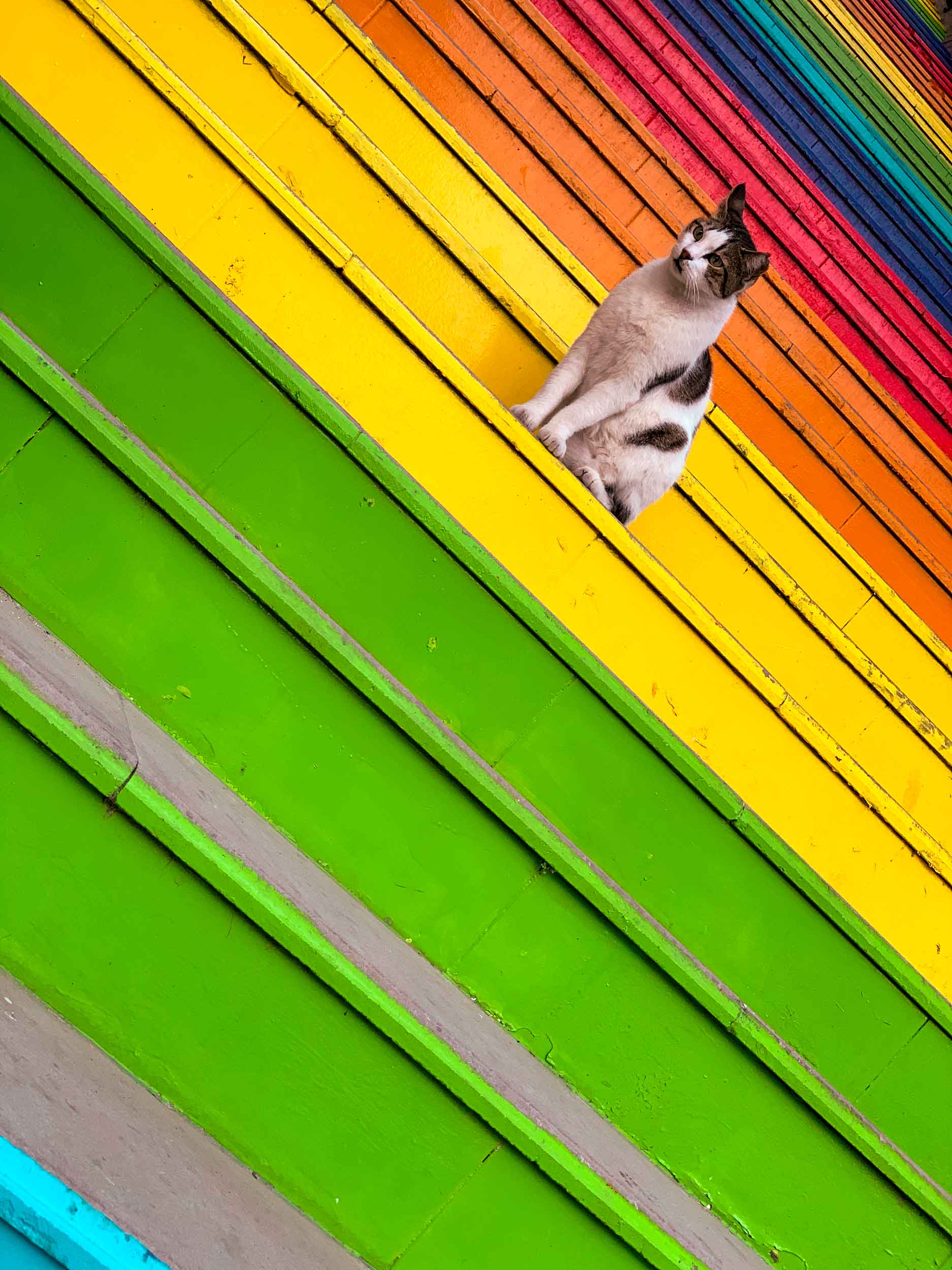 Rainbow Stairs in Beyoğlu