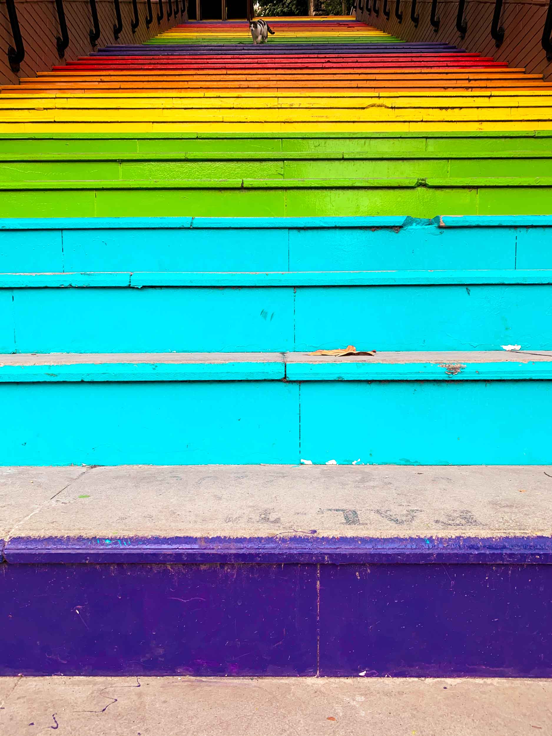 Rainbow Stairs in Beyoğlu
