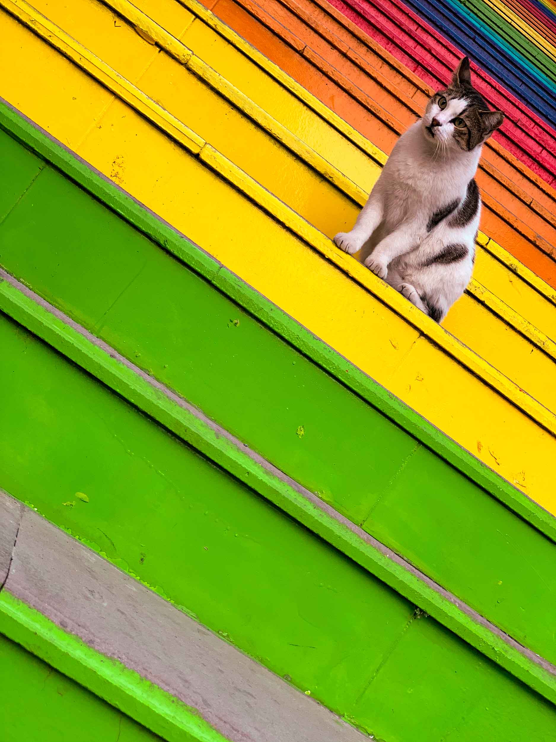 Rainbow Stairs in Beyoğlu