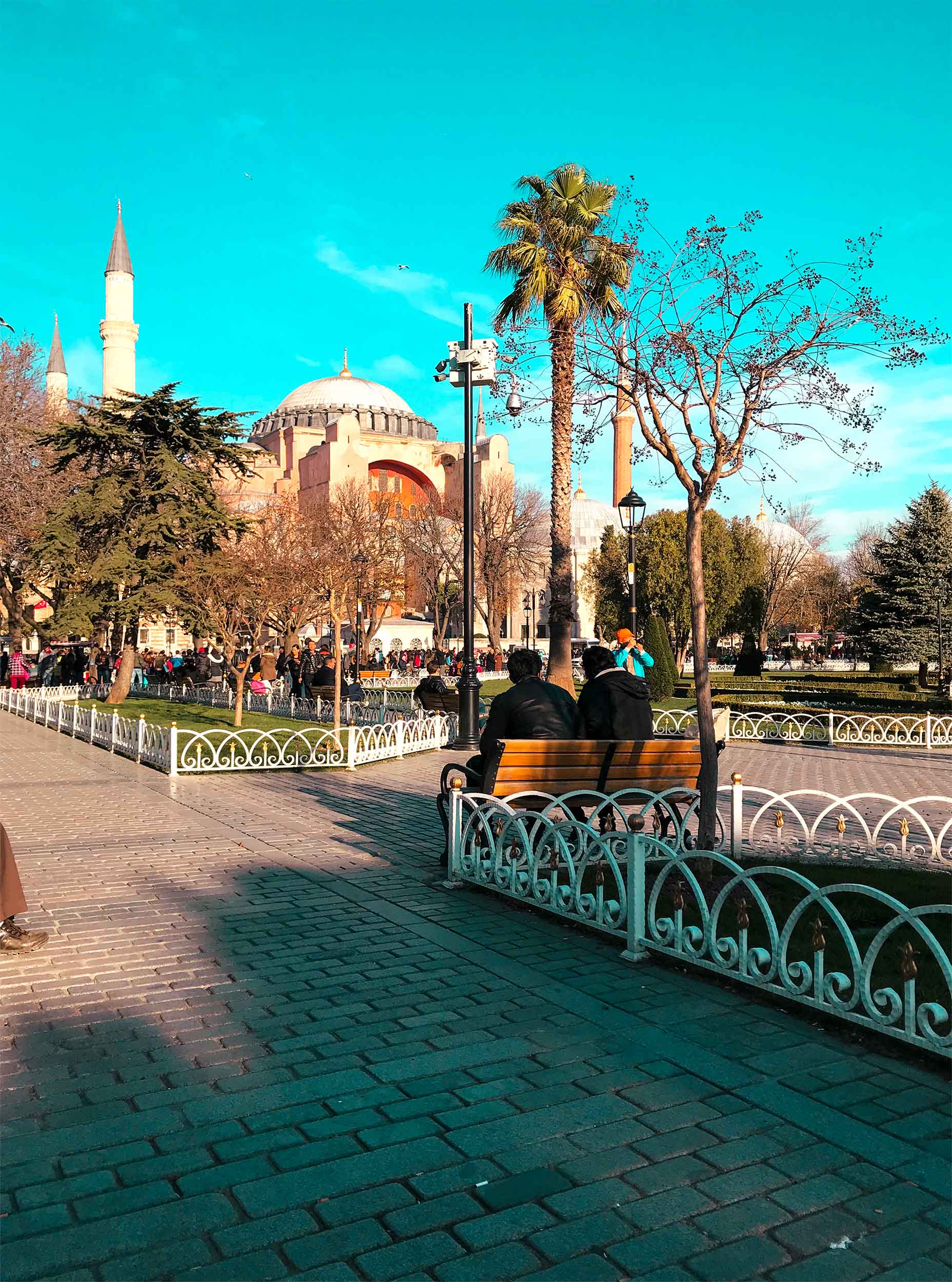 Sultanahmet Square with Hagia Sophia in the background
